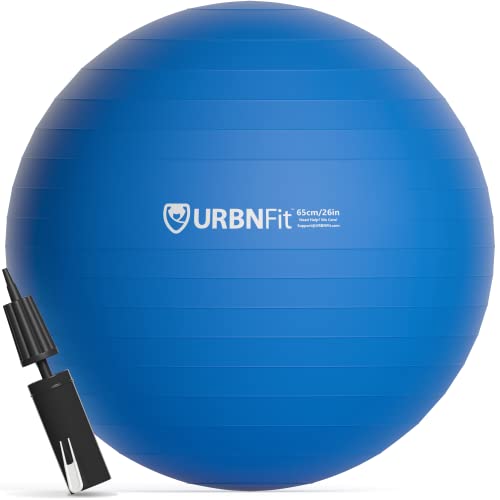 ï»¿ï»¿URBNFIT Exercise Ball -Â Yoga BallÂ in Multiple Sizes for Workout, Pregnancy, Stability - Anti-BurstÂ Swiss Balance BallÂ w/ Quick Pump -Â Fitness Ball ChairÂ for Office, Home, Gym
