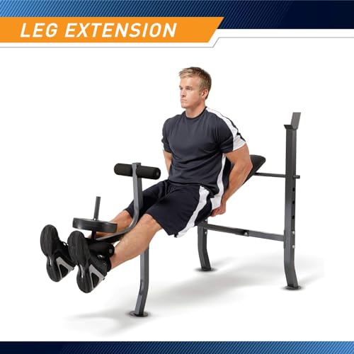 Marcy MD-2082W Diamond Elite MD Standard Bench with 100 lb. Weight Set