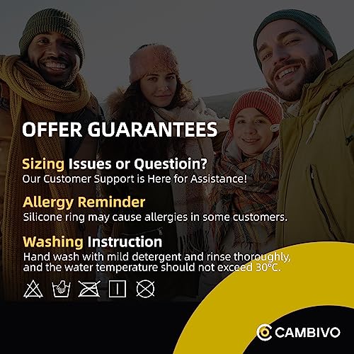 CAMBIVO 2 Pack Knee Brace, Knee Compression Sleeve for Men and Women, Knee Support for Running, Workout, Gym, Hiking, Sports (Black,Medium)