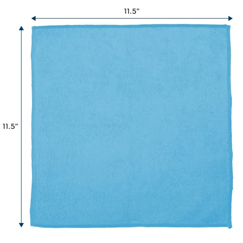S&T INC. Microfiber Cleaning Cloths, Reusable and Lint-Free Towels for Home, Kitchen and Auto, 11.5 Inch x 11.5 Inch, 50 Pack, Assorted