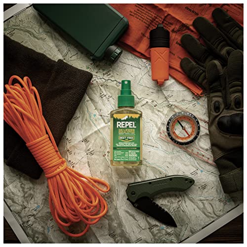 Repel 94109 HG-94109 Lemon Eucalyptus Natural Insect, 4-Ounce Pump Spray, 1 pack, Yellow