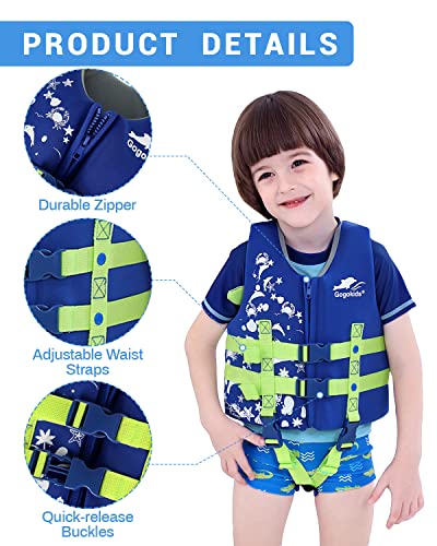 Kids Swim Vest Folat Jacket - Boys Girls Floation Swimsuit Buoyancy Swimwear