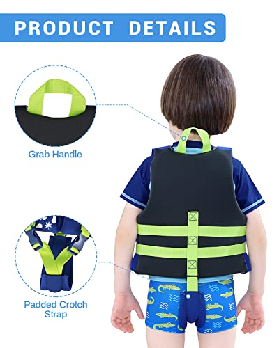 Kids Swim Vest Folat Jacket - Boys Girls Floation Swimsuit Buoyancy Swimwear