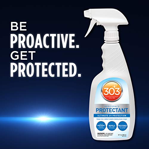 303 Aerospace Protectant - Provides Superior UV Protection, Helps Prevent Fading and Cracking, Repels Dust, Lint, and Staining, Restores Lost Color and Luster, 32oz (30313CSR) Packaging May Vary