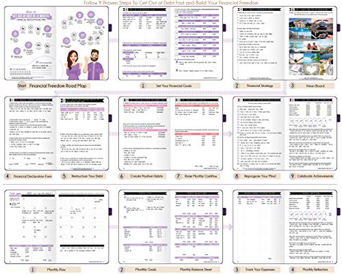 Undated Monthly Budget Planner and Monthly Bill Organizer - A 12 Month Journey to Financial Freedom, Monthly Budget Book Planner, Law of Attraction Planner
