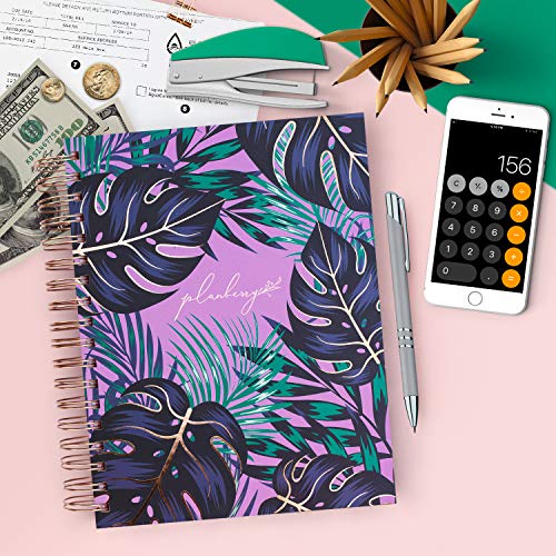 PLANBERRY Large Budget Planner & Monthly Bill Organizer with Pockets Premium â Home Finance Organizer â Budgeting Book with Payment, Income & Expense Tracker â 8.3â³ x 9.4â³ Hardcover(Wild Purple)