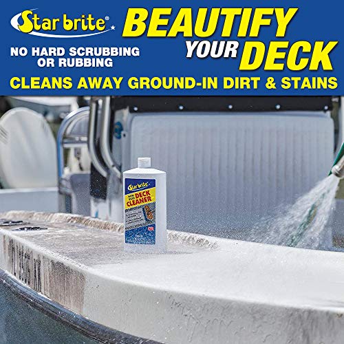 STAR BRITE Non-Skid Deck Cleaner & Protectant - Wash Grime out of Non-Slip Surfaces & Protect from Future Stains - 1 GAL (085900N)