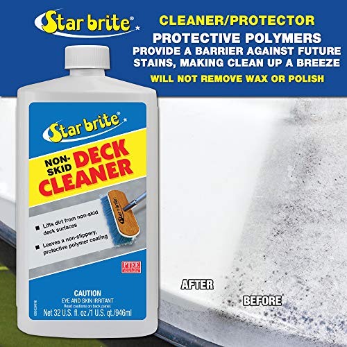 STAR BRITE Non-Skid Deck Cleaner & Protectant - Wash Grime out of Non-Slip Surfaces & Protect from Future Stains - 1 GAL (085900N)