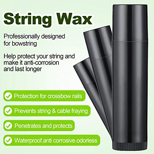 5 Pieces Bow String Wax Strings Protective Rail Lube Waterproof Archery Bowstring Wax Crossbow Recurve Compound Bow Wax for Outdoor, Reduce Friction and Prevent Fraying