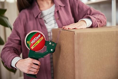 Duck HD Clear Heavy Duty Packing Tape Refill, 4 Rolls, 1.88 Inch x 54.6 Yard, (240378)
