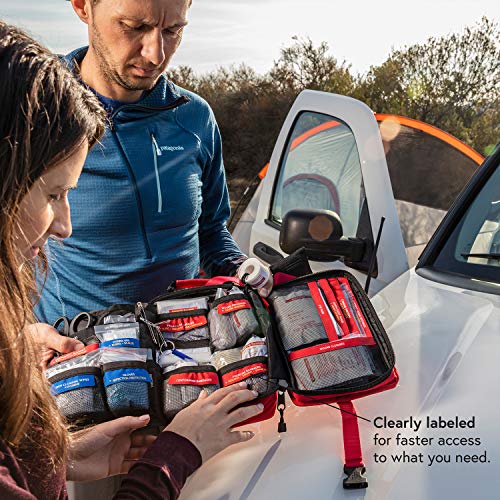 Surviveware Comprehensive Premium First Aid Kit Emergency Medical Kit for Trucks, Cars, Camping, Office and Sports and Outdoor Emergencies - Large 200 Piece Set