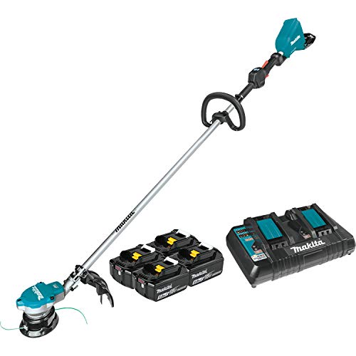 Makita XRU15PT1 36V (18V X2) LXT Brushless String Trimmer Kit with 4 Batteries (5.0Ah)