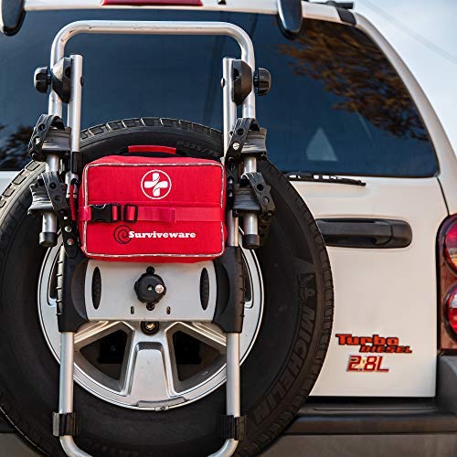 Surviveware Comprehensive Premium First Aid Kit Emergency Medical Kit for Trucks, Cars, Camping, Office and Sports and Outdoor Emergencies - Large 200 Piece Set