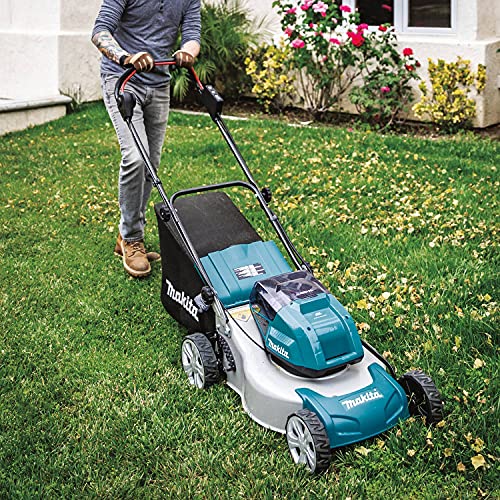 Makita XML03CM1 36V (18V X2) LXTÂ® Brushless 18" Lawn Mower Kit with 4 Batteries