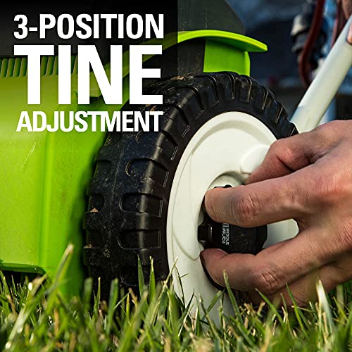 Greenworks 10 Amp 14â Corded Electric Dethatcher (Stainless Steel Tines)