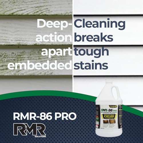 RMR-86 Pro Instant Mold Stain & Mildew Stain Remover - Contractor Grade Cleaning Solution, Professional Quality Formula, Odor Removal, 1 Gallon