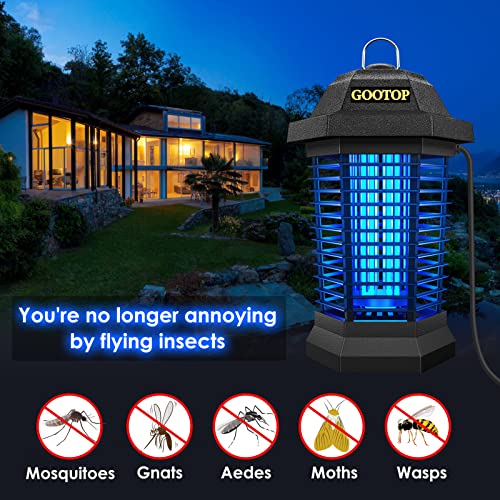 GOOTOP Mosquito Zapper Outdoor, Bug Zapper Outdoor Electric, Insect Fly Traps, Fly Zapper, Mosquito Killer for Patio, Need to be Plugged in