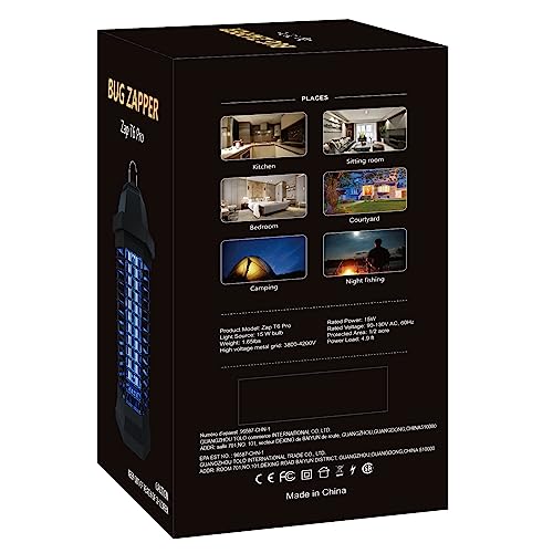 GOOTOP Mosquito Zapper Outdoor, Bug Zapper Outdoor Electric, Insect Fly Traps, Fly Zapper, Mosquito Killer for Patio, Need to be Plugged in