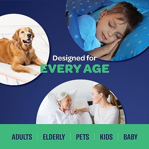 Bed Pads for Incontinence Disposable 30 x 36 [50-Count] Ultra Absorbent Chux Pads with Adhesive Strips - Heavy-Duty Underpads 30x36 - Chucks Pads Disposable Adult, Kids - X-Large Puppy Training Pads