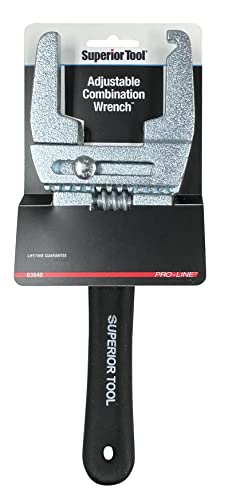Superior Tool 3840 Adjustable Combination Wrench, One Size, Multi