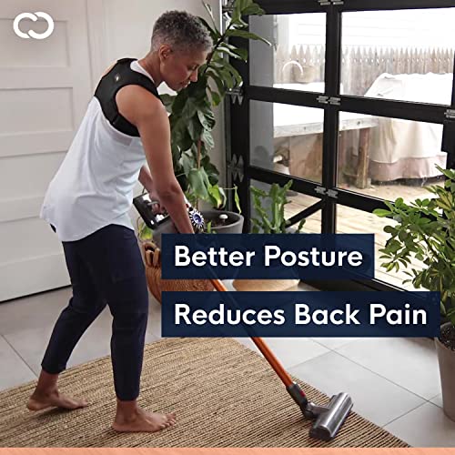 Copper Compression Posture Corrector for Men and Women - Copper Infused Upper Back Spine, Neck, Shoulder & Clavicle Support Brace - Adjustable & Breathable for Bad Posture, Slumping, Pain Relief