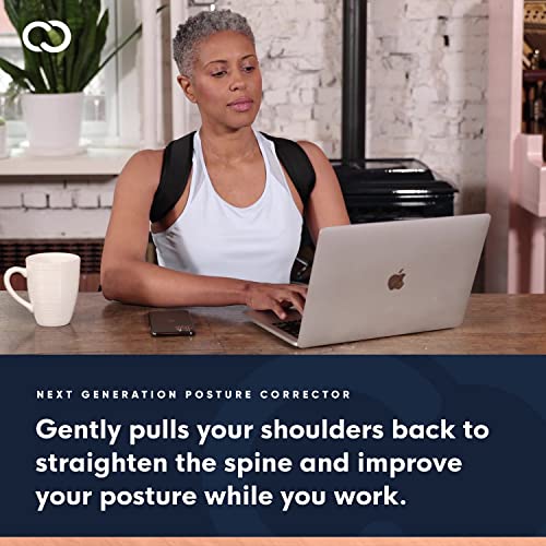 Copper Compression Posture Corrector for Men and Women - Copper Infused Upper Back Spine, Neck, Shoulder & Clavicle Support Brace - Adjustable & Breathable for Bad Posture, Slumping, Pain Relief