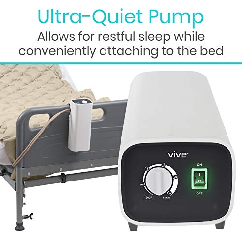 Vive Alternating Pressure Pad, Includes Mattress Pad and Electric Pump System