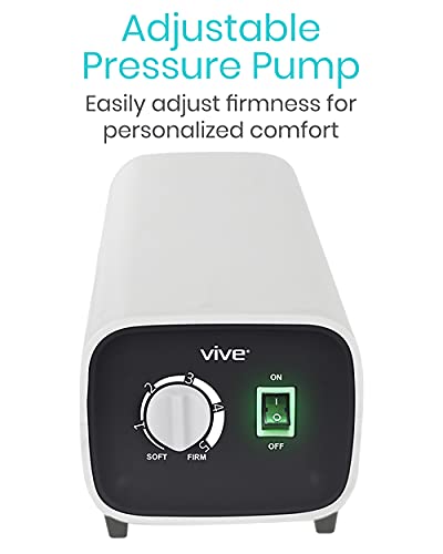 Vive Alternating Pressure Pad, Includes Mattress Pad and Electric Pump System