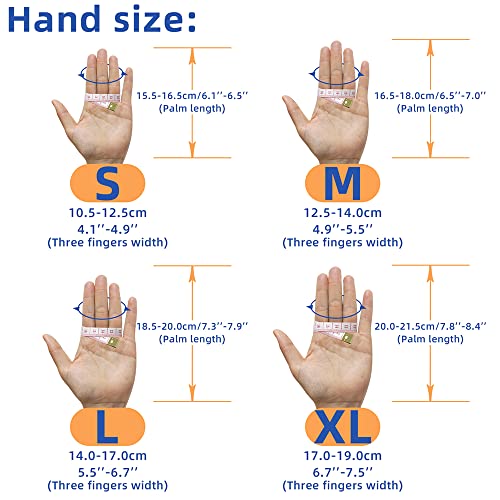 Archery Gloves Shooting Hunting Leather Three Finger Protector for Youth Adult Beginner -S