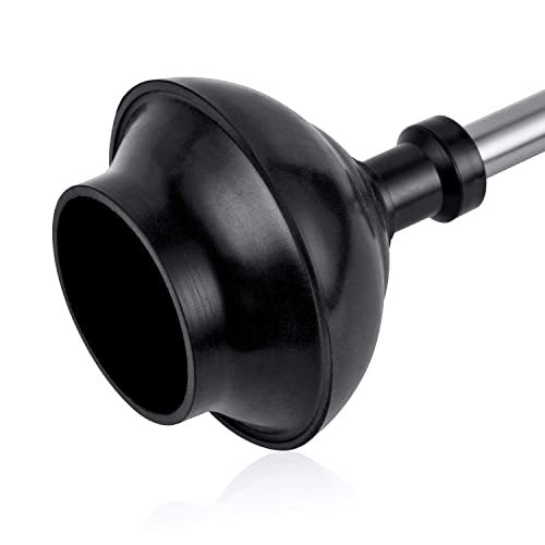 ToiletTree Products Modern Deluxe Freestanding Toilet Brush and Plunger Combo (Stainless Steel, Brush and Plunger Combo Set 4.5â x 9.75â x 18.5")