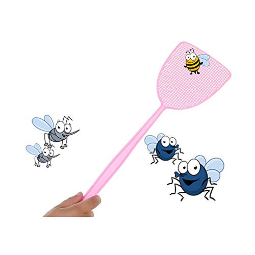 Fly Swatter, Strong Flexible Manual Swat Set Pest Control, Assorted Colors (3 Pack) (3 Colors)