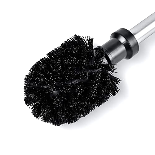 ToiletTree Products Modern Deluxe Freestanding Toilet Brush and Plunger Combo (Stainless Steel, Brush and Plunger Combo Set 4.5â x 9.75â x 18.5")