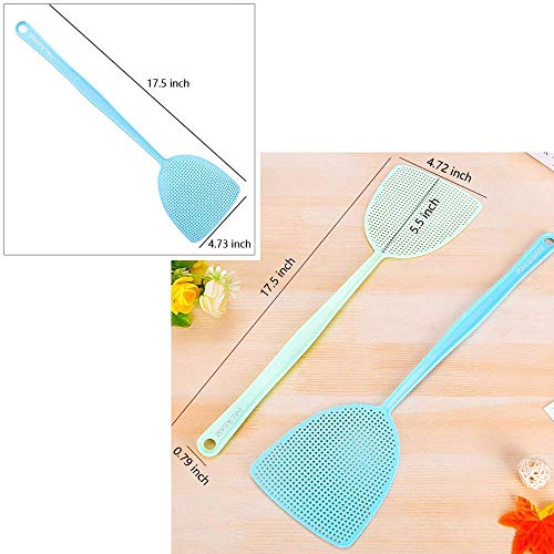 Fly Swatter, Strong Flexible Manual Swat Set Pest Control, Assorted Colors (3 Pack) (3 Colors)