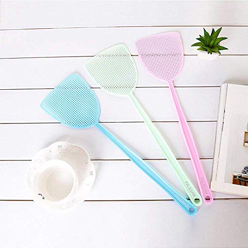 Fly Swatter, Strong Flexible Manual Swat Set Pest Control, Assorted Colors (3 Pack) (3 Colors)