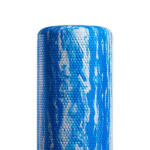 OPTP PRO-Roller Standard Density Foam Roller - Durable Roller for Massage, Stretching, Fitness, Yoga and Pilates - Blue, 36 Inches by 6 Inches (PFR36B)