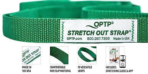 The Original Stretch Out Strap with Exercise Book â Made in the USA by OPTP â Top Choice of Physical Therapists & Athletic Trainers