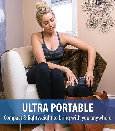 Zyllion Shiatsu Back and Neck Massager - 3D Kneading Deep Tissue Massage Pillow with Heat for Muscle Pain Relief, Chairs and Cars - Black (ZMA-13-BK)