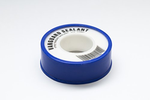 PTFE Plumbers Water Sealant Thread Tape 460" Length 1/2" Width White 1 Pack by Vanguard Sealants Perfect for Shower Heads and Pipe Threads