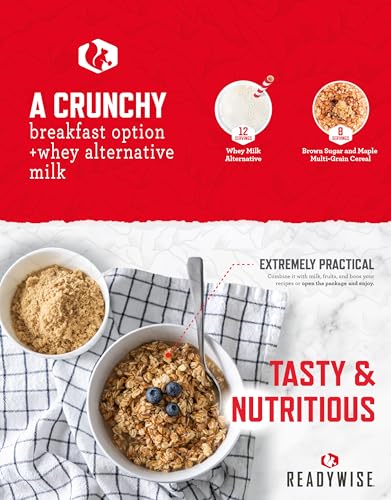 ReadyWise Emergency Freeze-Dried Food Supply, Ready Grab-and-Go Bags, Survival Food, Disaster Preparedness, Camping Meals, Variety Pack of Meals for 72 Hours, 34 Servings