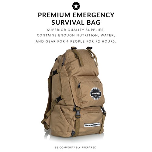 Sustain Supply â Premium Family Emergency Survival Bag/Kit â Be Equipped with 72 Hours of Disaster Preparedness Supplies for 4 People