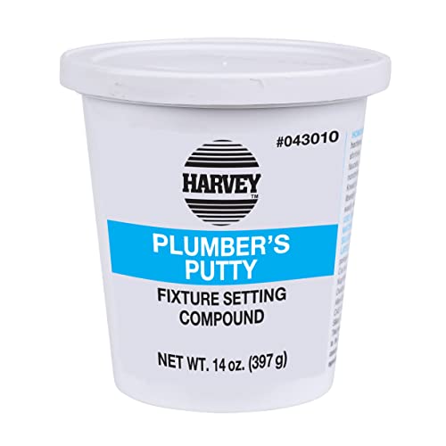 WM Harvey 043010 43010 Professional Grade Plumber's Putty, 14 oz, Off- White