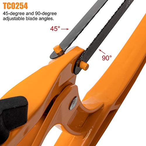 BEETRO Hacksaw Frame Set, 12ââ Hacksaw Frame, 6ââ Hacksaw Frame and 10'' Mini Hacksaw, Including Six Extra Blades, Handsaw for Metal, Wood, PVC Pipes