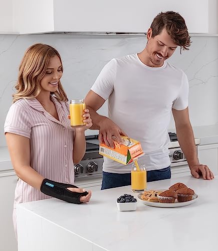 Night Wrist Sleep Support Brace - Fits Both Hands - Cushioned to Help With Carpal Tunnel and Relieve and Treat Wrist Pain ,Adjustable, Fitted-ComfyBrace