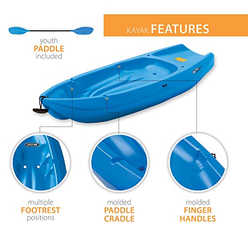 Lifetime Youth Wave Kayak (Paddle Included), Blue, 6'
