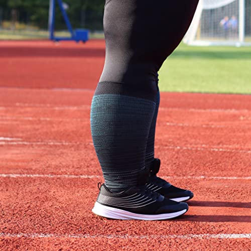 Wide Calf Compression Socks for Women & Men Extra Large Size Support Socks for Nurses Running Pregnant Travel, 15-20 mmHg