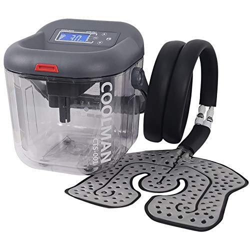 COOLMAN Cold Therapy System with Flexible Universal Pad and Extra Backup Connectors, Ice Machine for Knee After Surgery
