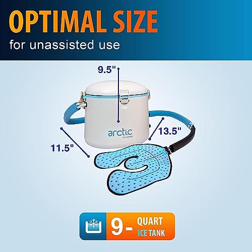 Cryotherapy - Circulating Personal Cold Water Therapy Ice Machine by Arctic Ice âwith Universal Pad for Knee, Elbow, Shoulder, Back Pain, Swelling, Sprains, Inflammation, Injuries, Post Surgery Care