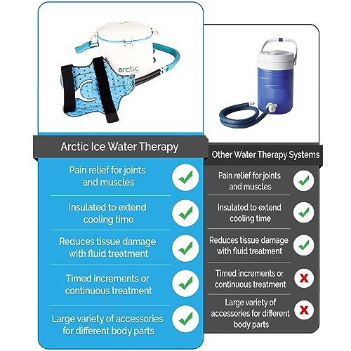 Cryotherapy - Circulating Personal Cold Water Therapy Ice Machine by Arctic Ice âwith Universal Pad for Knee, Elbow, Shoulder, Back Pain, Swelling, Sprains, Inflammation, Injuries, Post Surgery Care