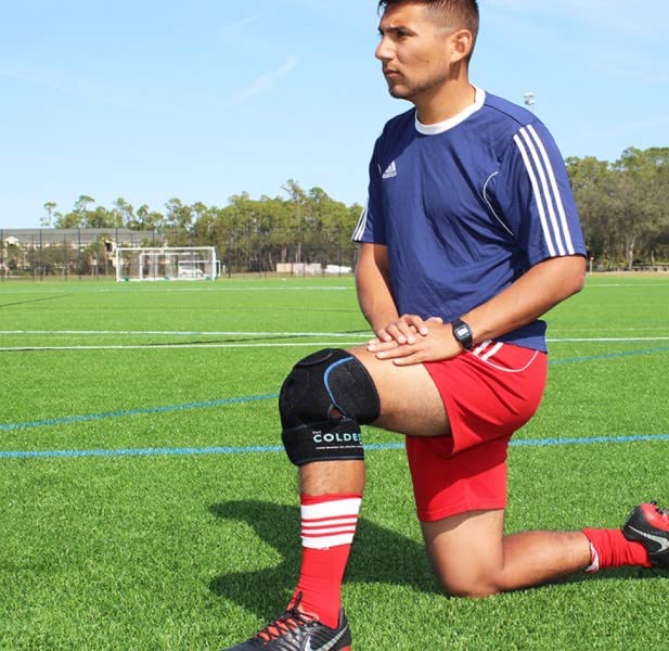 The Coldest Knee Ice Pack Wrap, Hot and Cold Therapy - Reusable Compression Best for Meniscus Tear, Injury Recovery, Bursitis Pain Recovery, Sprains, Swelling and Rheumatoid Arthritis (Knee Ice Pack)