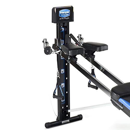 Total Gym XLS Men's and Women's Universal Total Body Home Gym Workout Machine with Ab Crunch Bench, Wing Attachment, Exercise Chart, and Training Deck